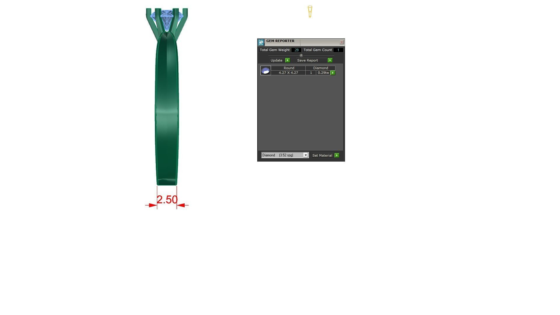 Ring Dimond2 3D print model_5