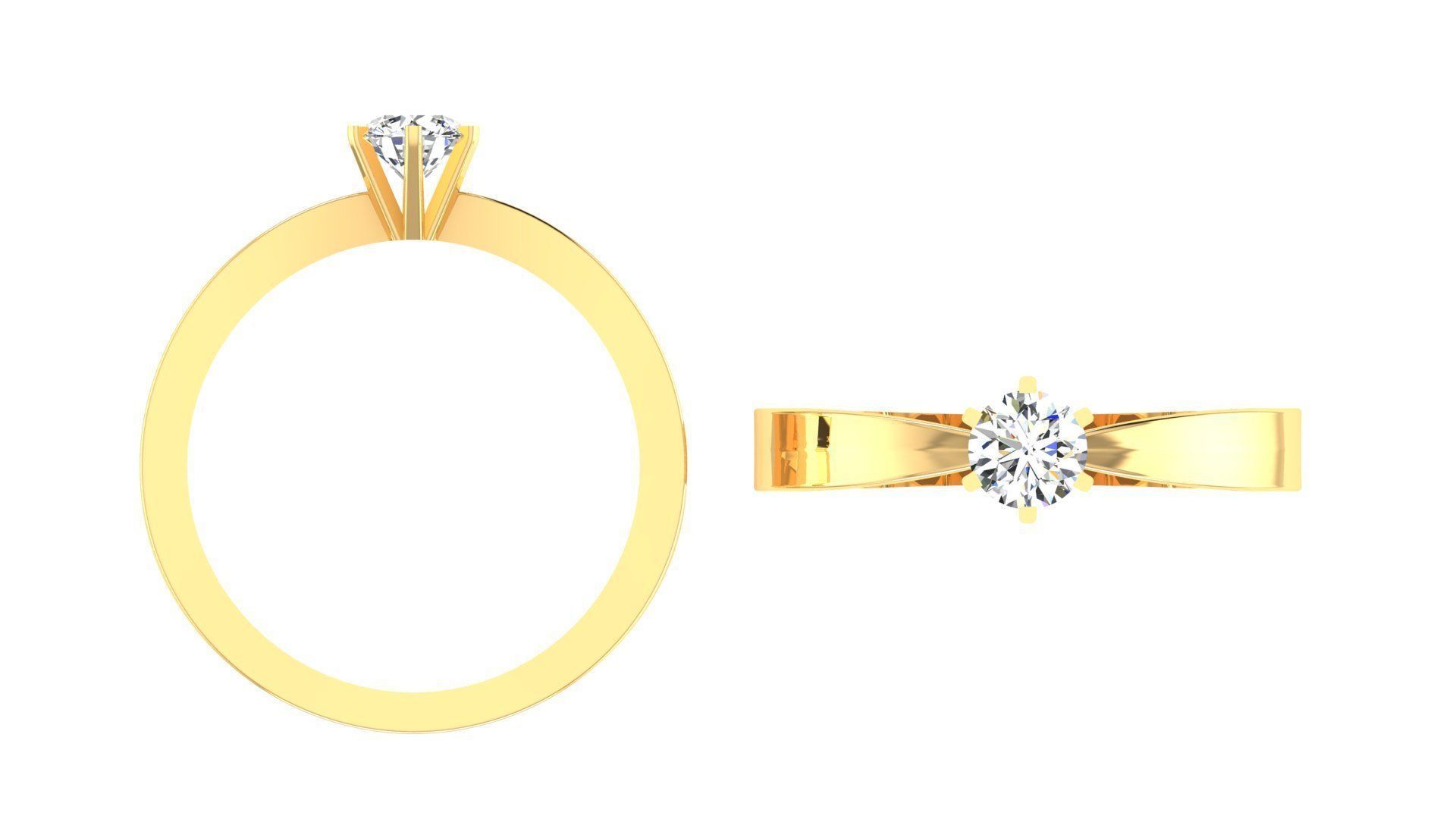 Ring Dimond2 3D print model_6