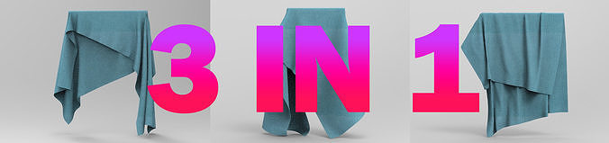 Clothing FBX 3 in 1set 27 Low-poly 3D model