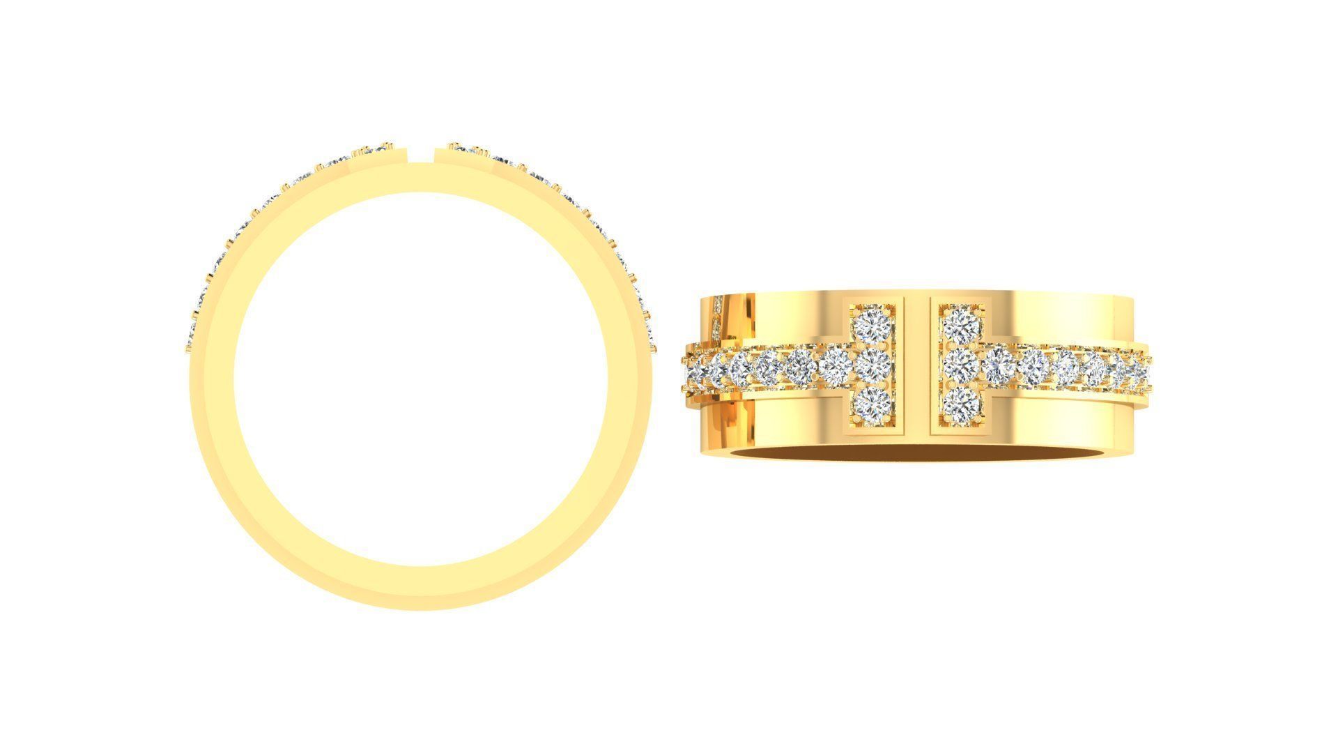 Ring Dimond3 3D print model_2