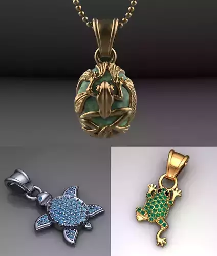 amphibians pendants