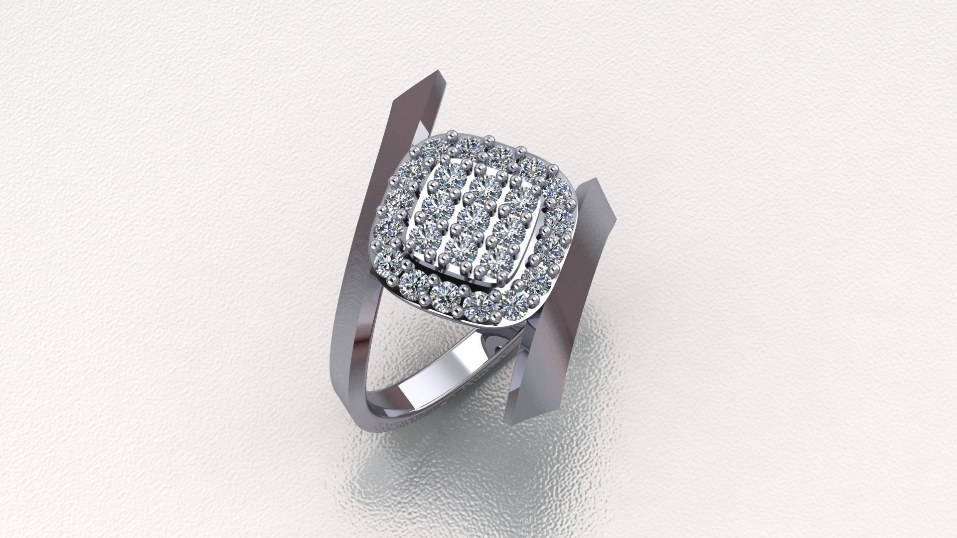 Diamond ring 70 3D print model_3