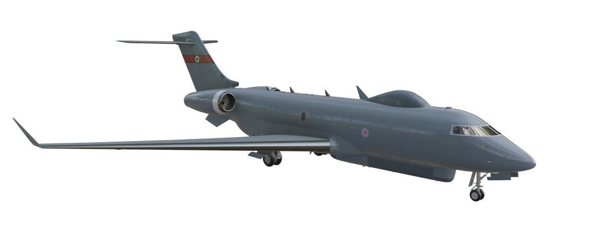 Raytheon - RAF SENTINEL R1 - ZJ693 - Airborne Stand-off Radar - Low-poly 3D model_2