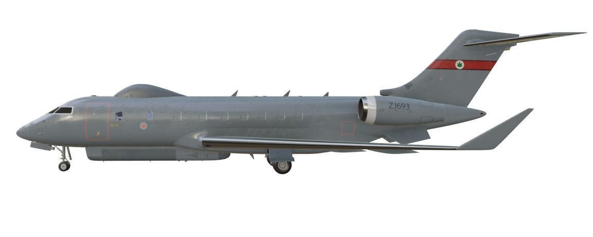 Raytheon - RAF SENTINEL R1 - ZJ693 - Airborne Stand-off Radar - Low-poly 3D model_6