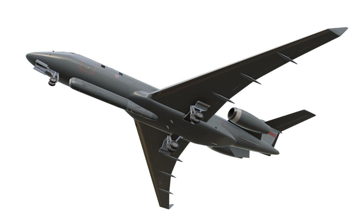 Raytheon - RAF SENTINEL R1 - ZJ693 - Airborne Stand-off Radar - Low-poly 3D model_7