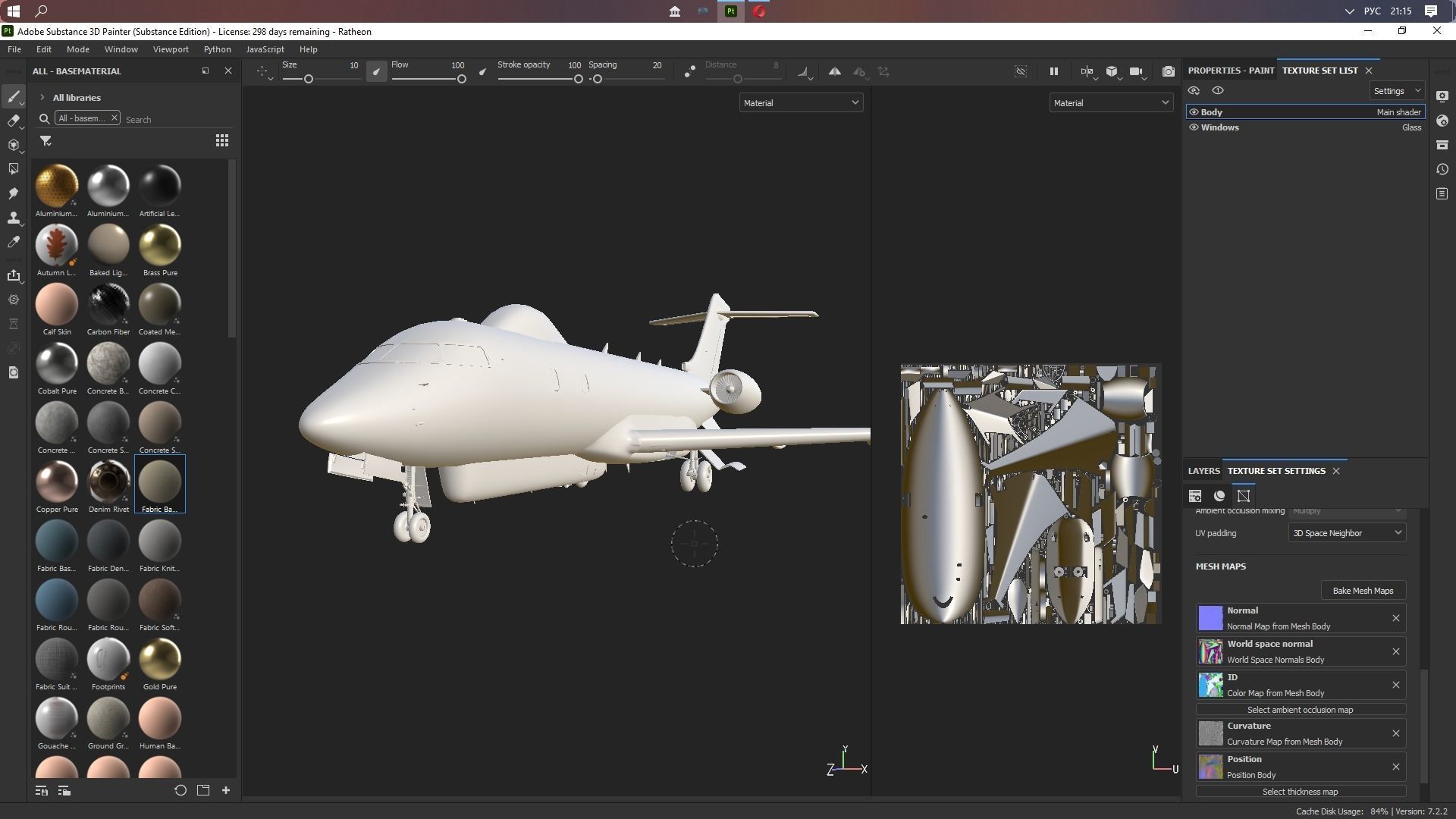 Raytheon - RAF SENTINEL R1 - ZJ693 - Airborne Stand-off Radar - Low-poly 3D model_35