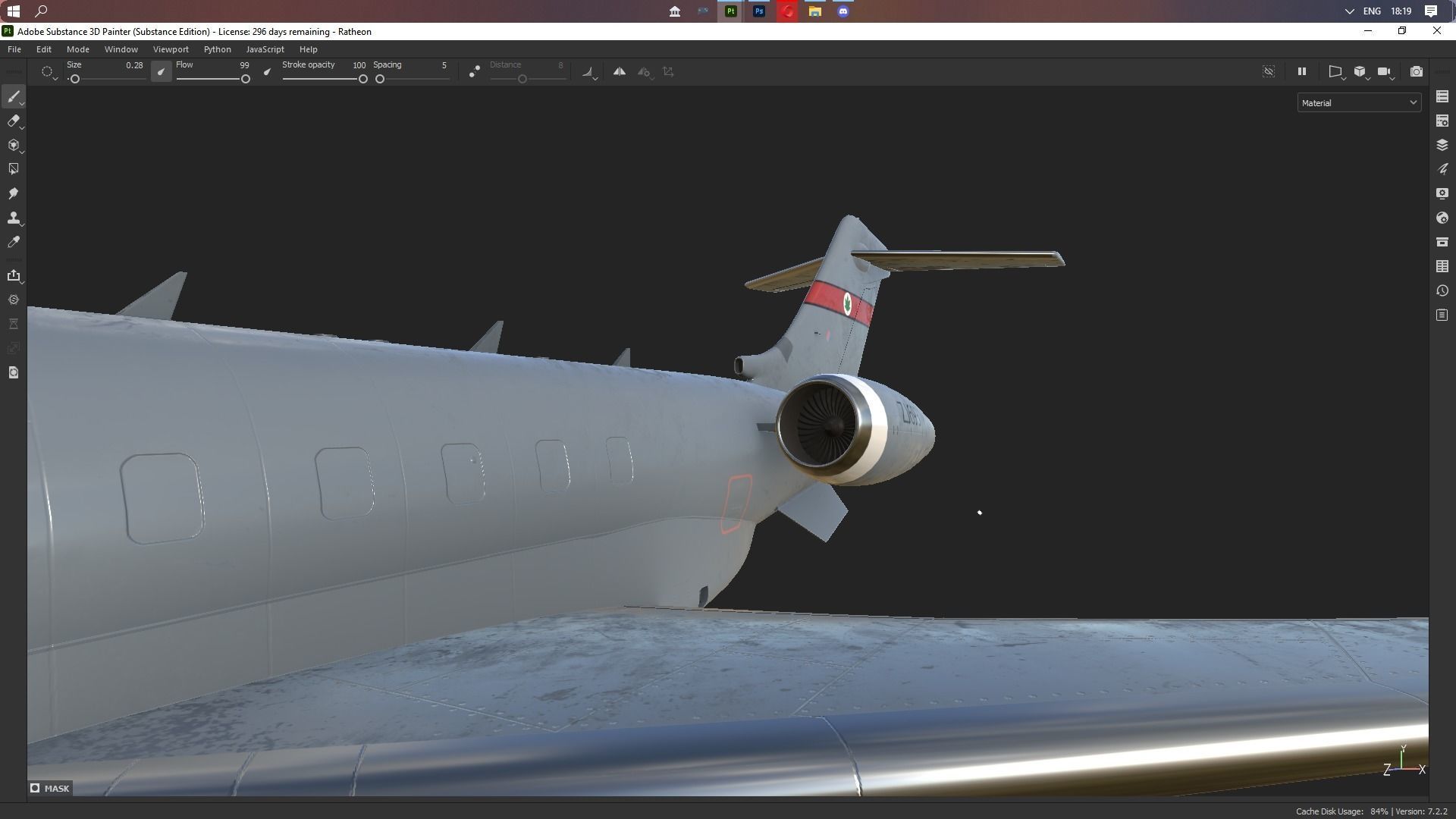 Raytheon - RAF SENTINEL R1 - ZJ693 - Airborne Stand-off Radar - Low-poly 3D model_11