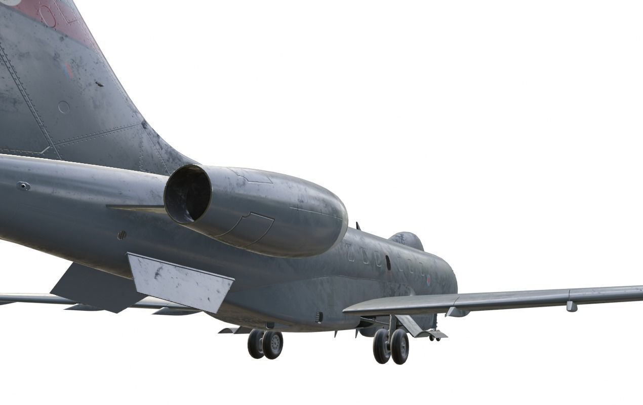 Raytheon - RAF SENTINEL R1 - ZJ693 - Airborne Stand-off Radar - Low-poly 3D model_4