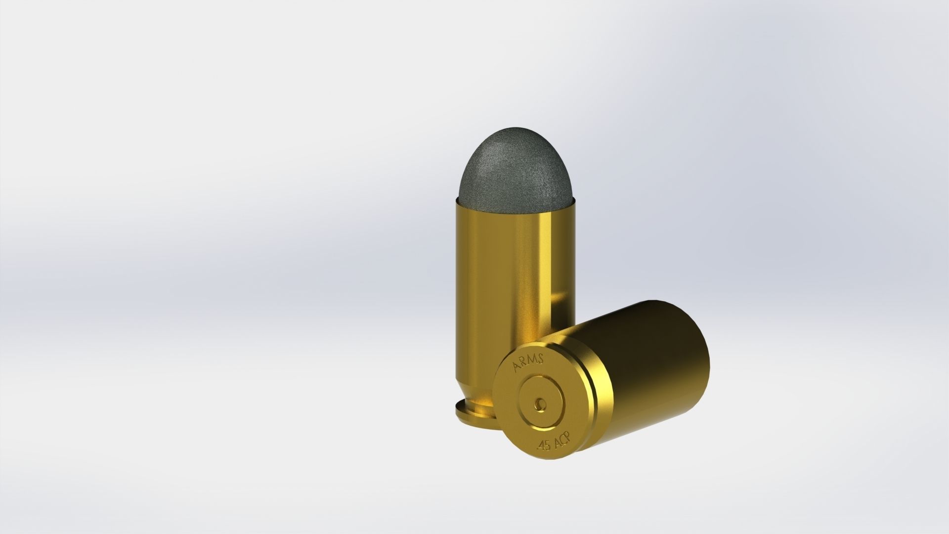 Cartridge Colt  45ACP 3D model_3