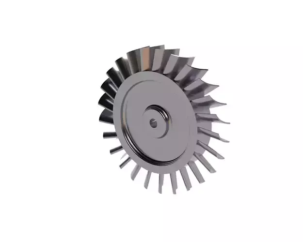 axial turbine 3D print model