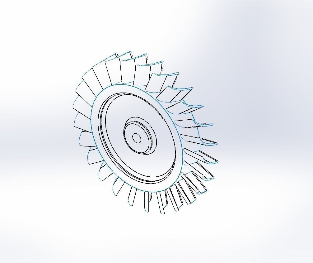 axial turbine 3D print model_8