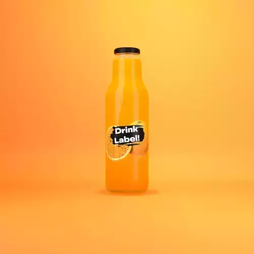 Glass Bottle Set with 7 Juice Materials