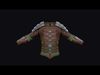Light leather armor Low-poly 3D model_2