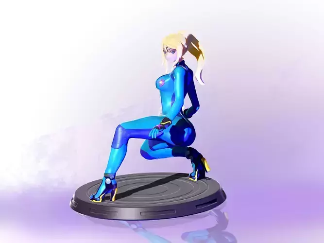  3D Figure Painted SAMUS Zero Suit 3D print model