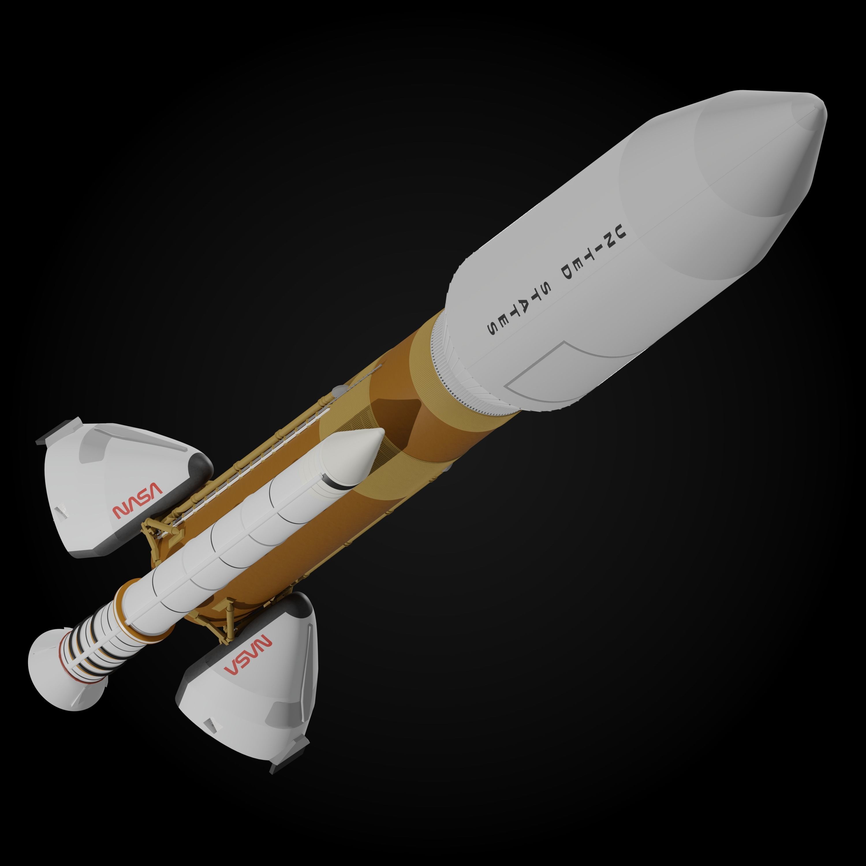 Martin Marietta Unmanned Launch Vehicle 3D model_1