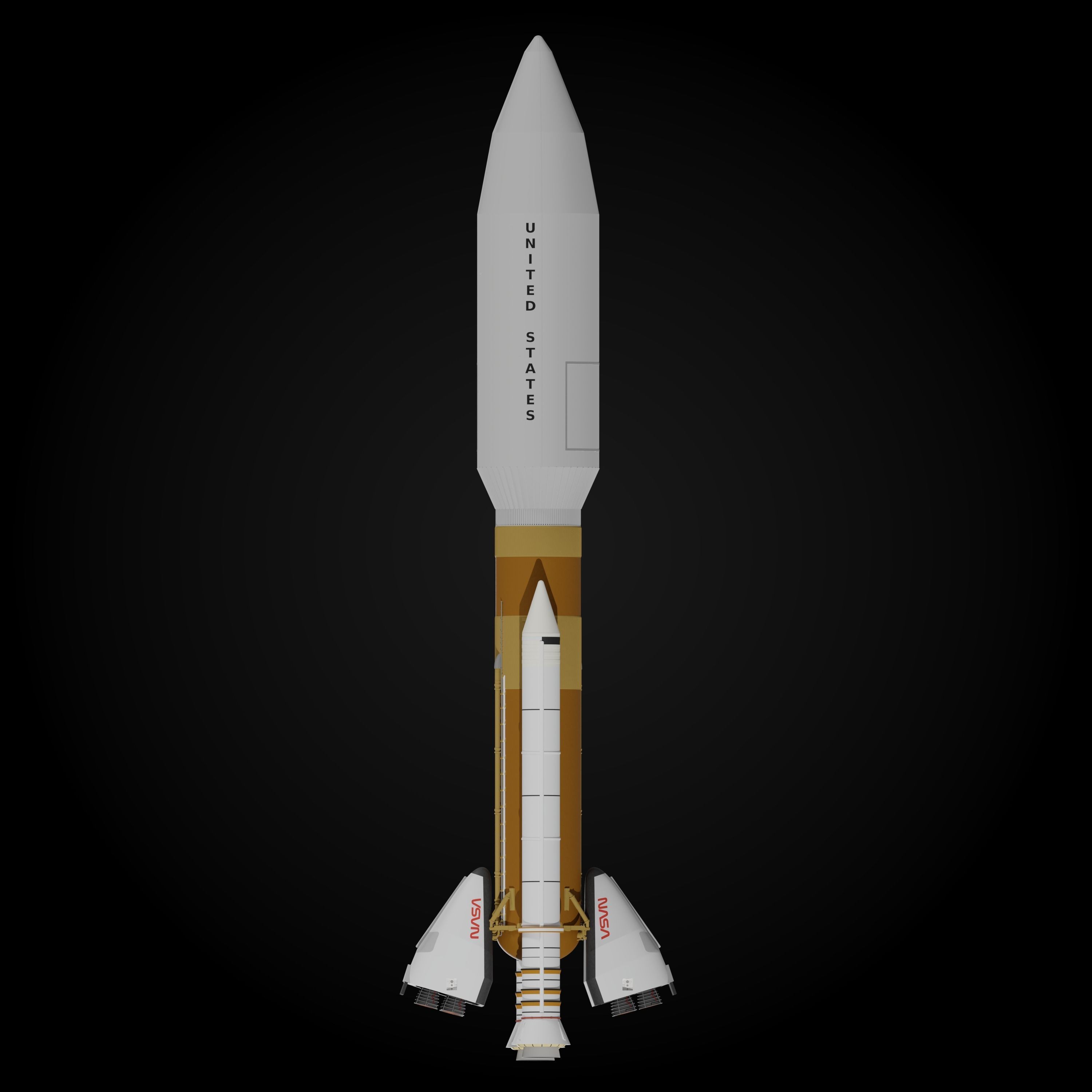 Martin Marietta Unmanned Launch Vehicle 3D model_3