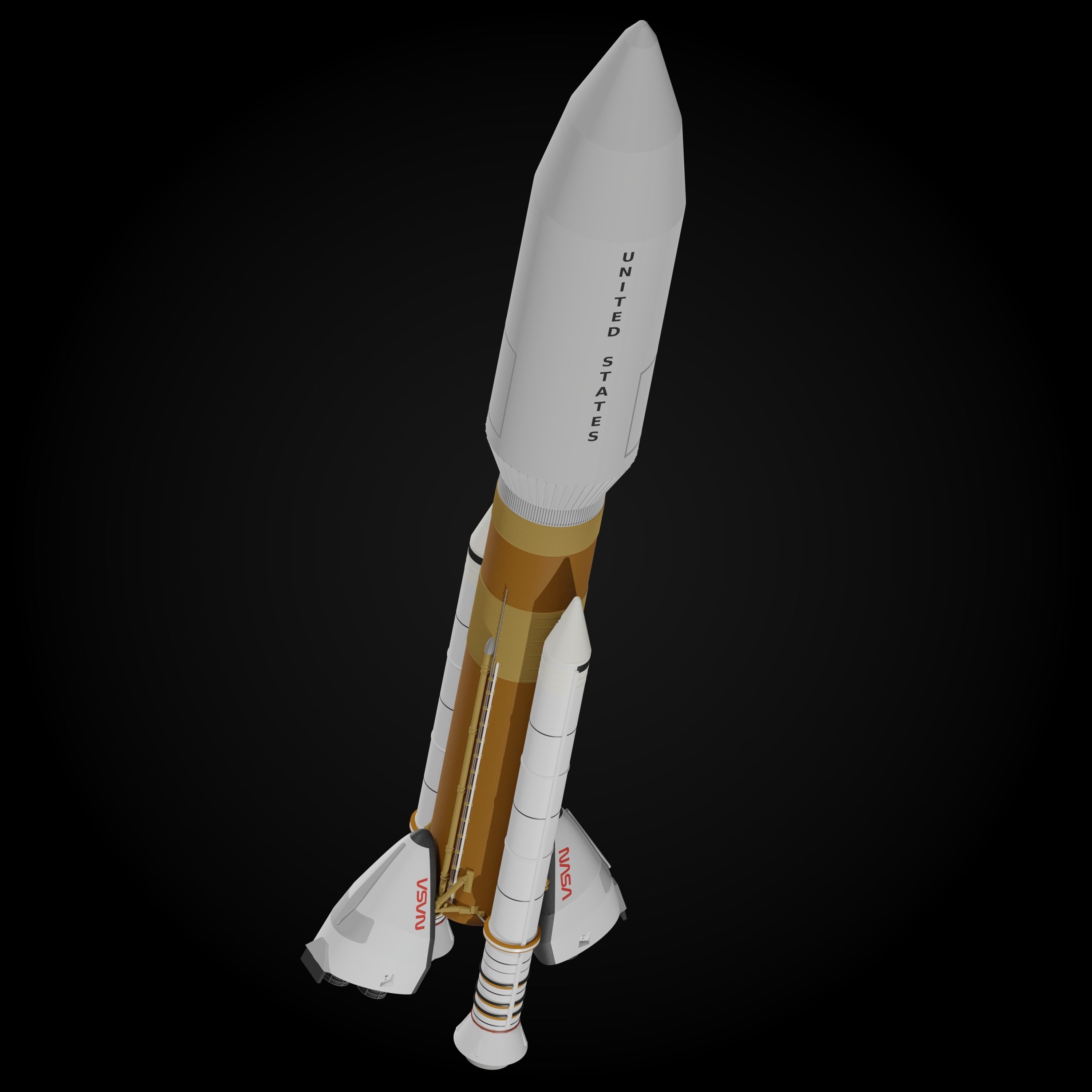 Martin Marietta Unmanned Launch Vehicle 3D model_2