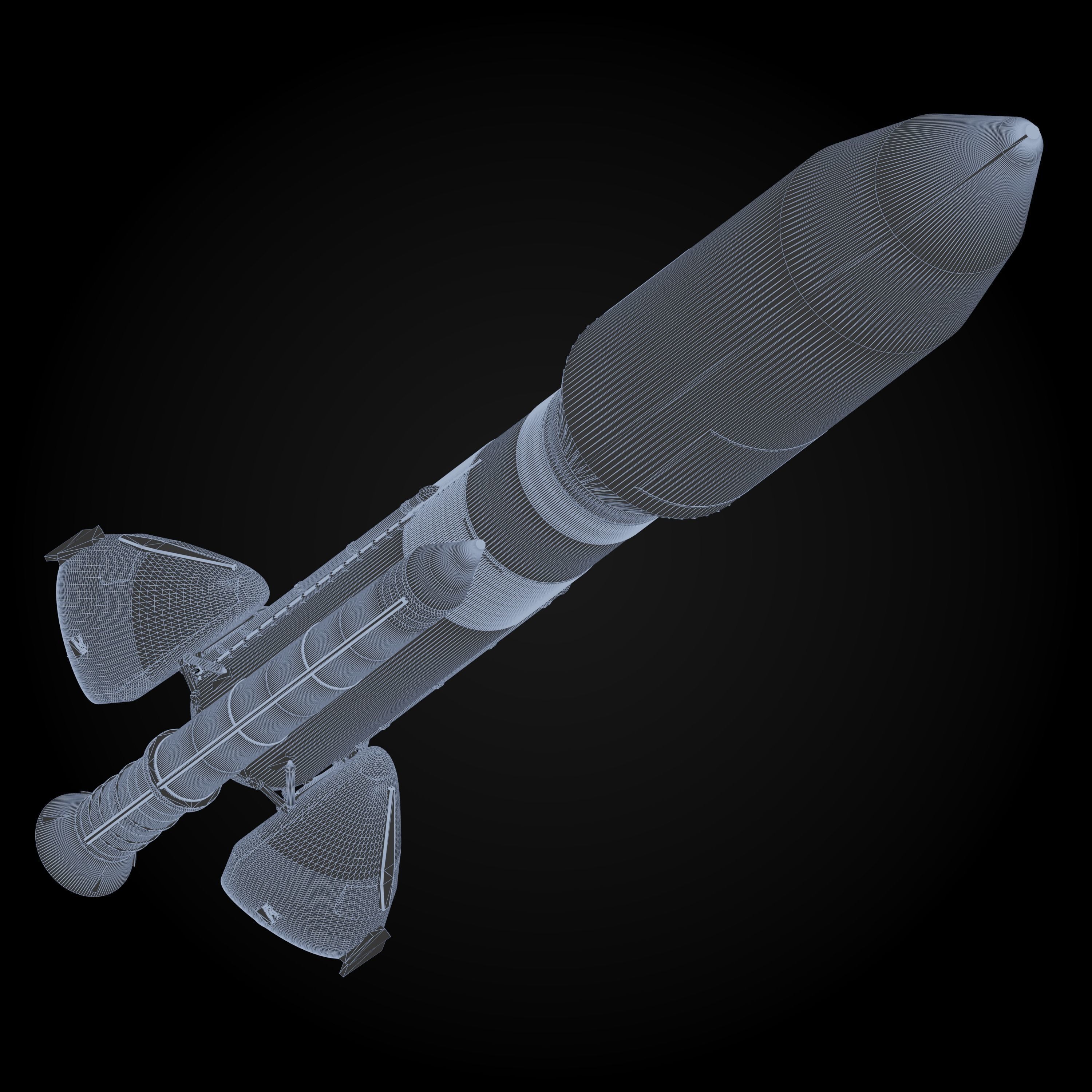 Martin Marietta Unmanned Launch Vehicle 3D model_10