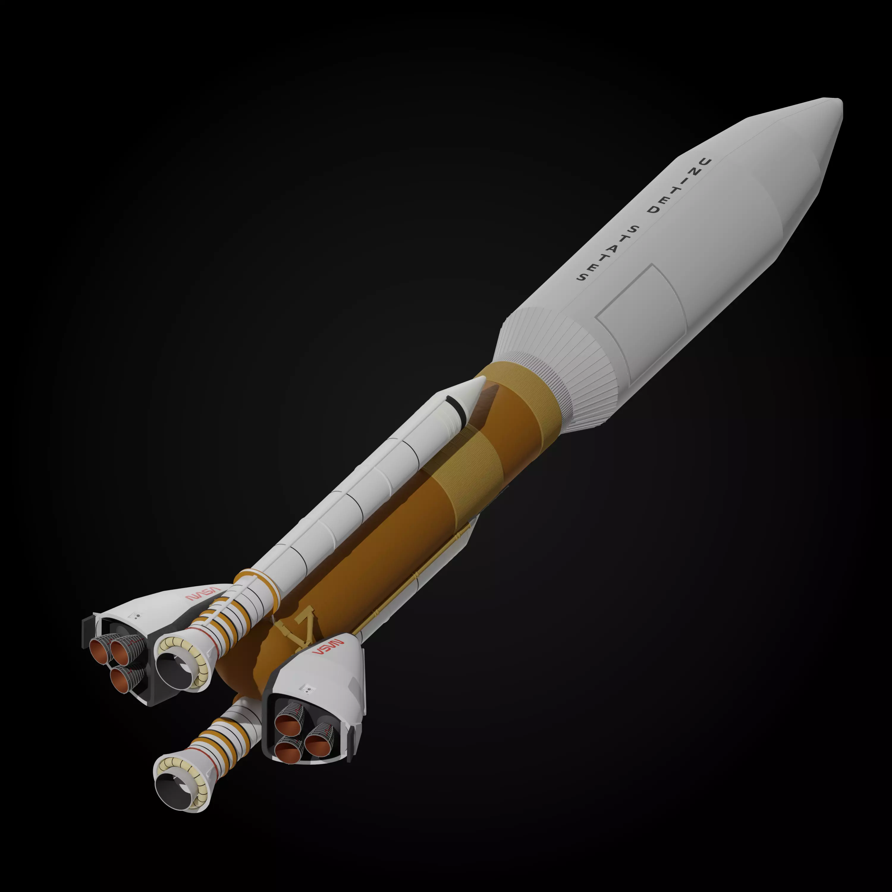 Martin Marietta Unmanned Launch Vehicle 3D model_0