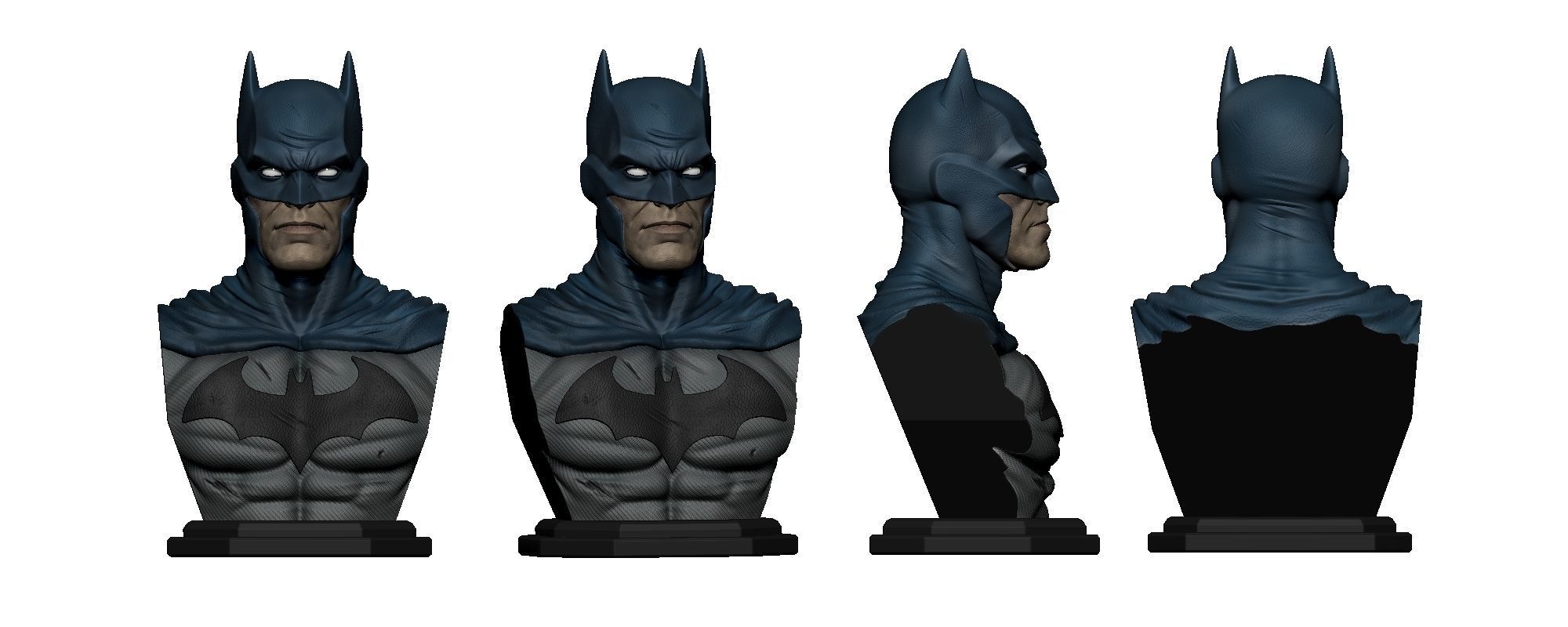 Batman Bust STL 3D Print Model 3D print model_2