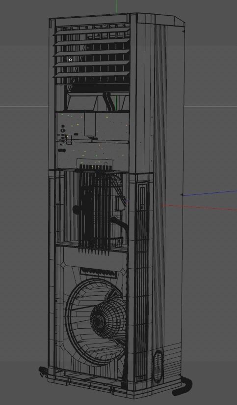 Midea air conditioner Household appliances 3D model_8
