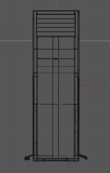 Midea air conditioner Household appliances 3D model_4