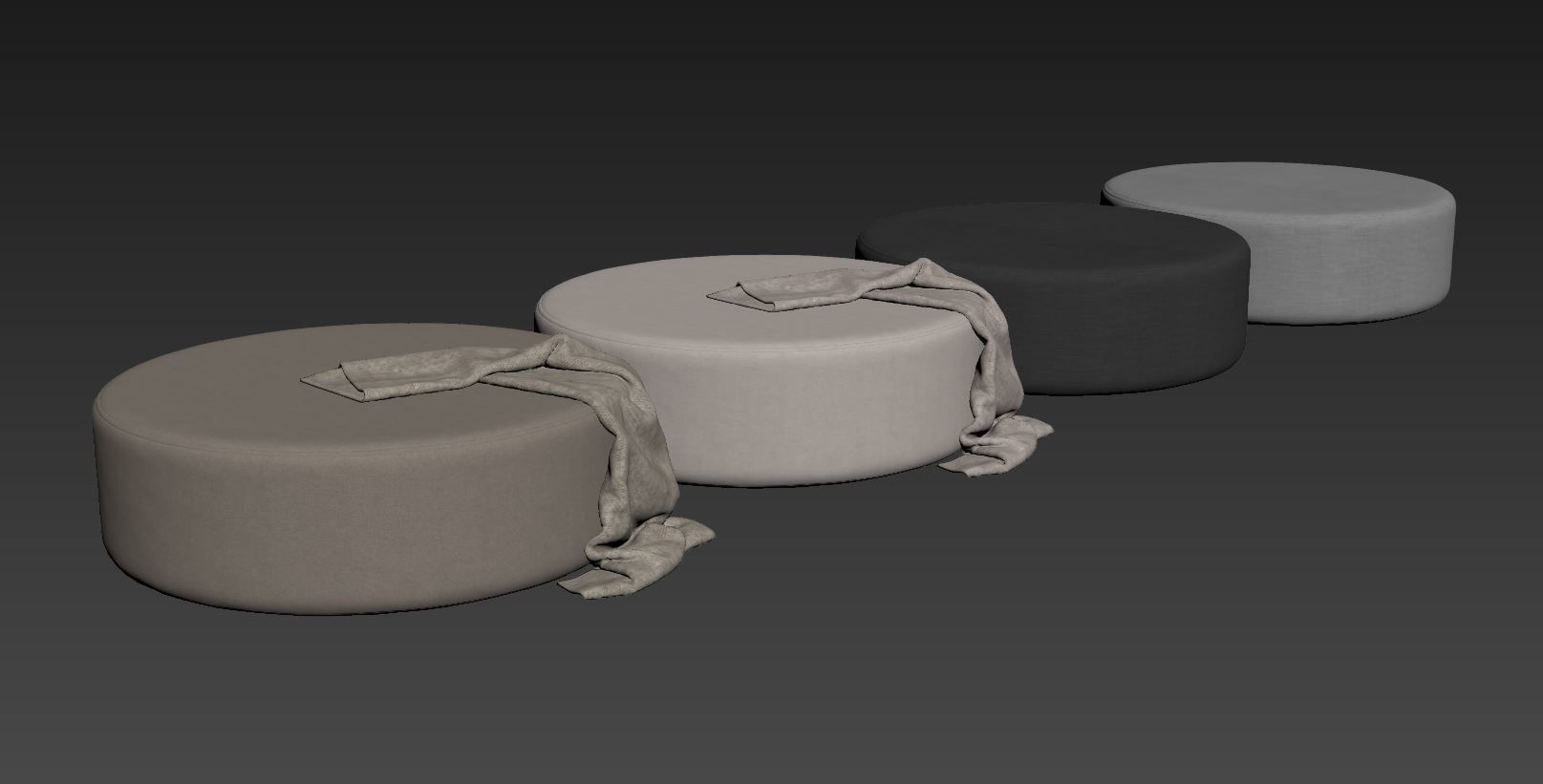Spool Ottoman By Kardiel 3D model_12