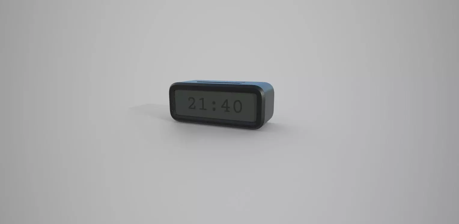 Table Clock Free 3D model_0