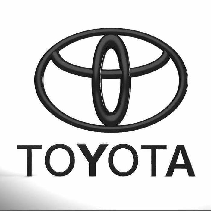 Toyota logo 3D print model_2