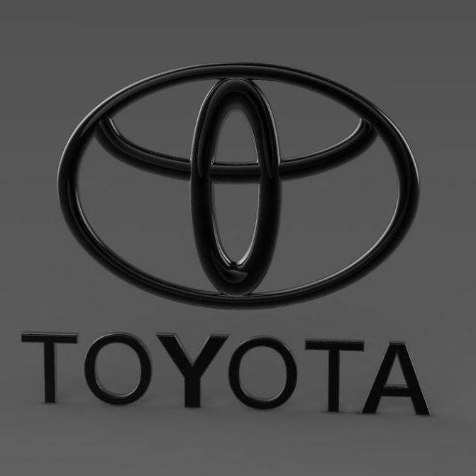 Toyota logo 3D print model_3