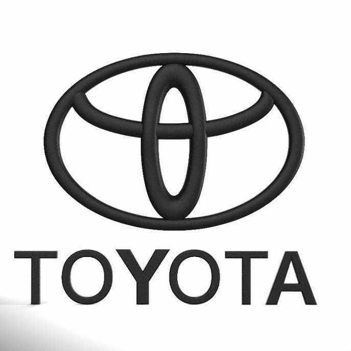 Toyota logo 3D print model_5