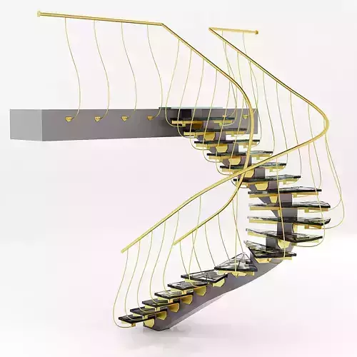 contemporary staircase 3D model