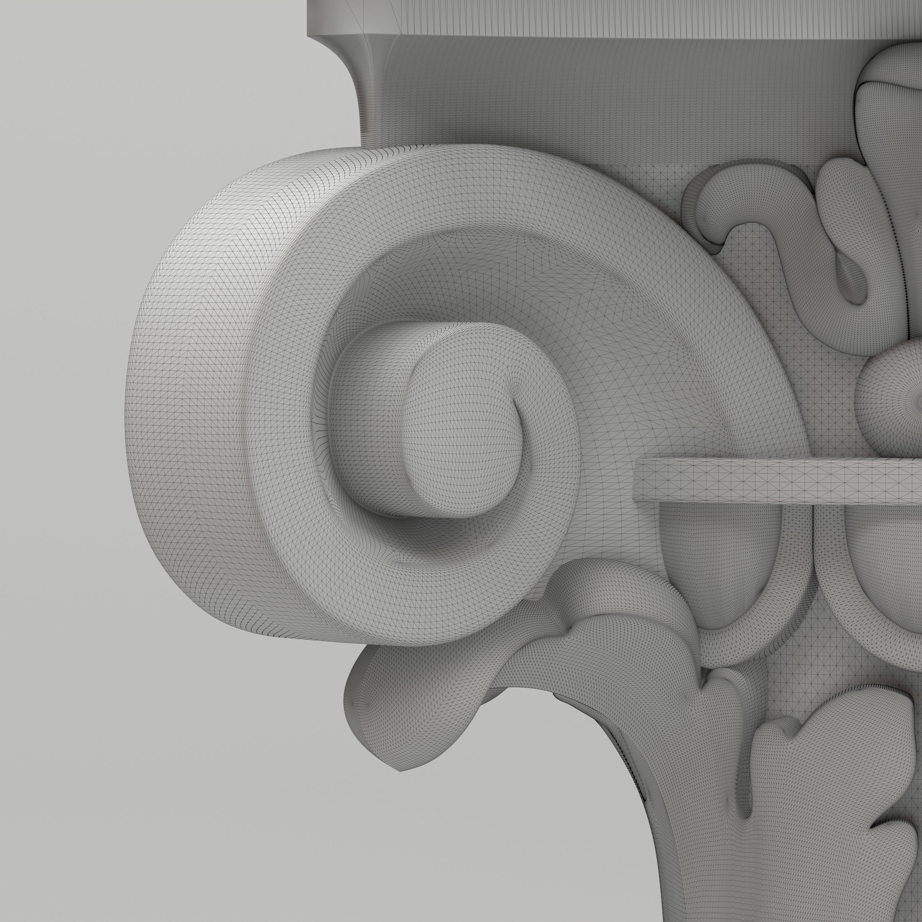 Carved Column 3D model_7