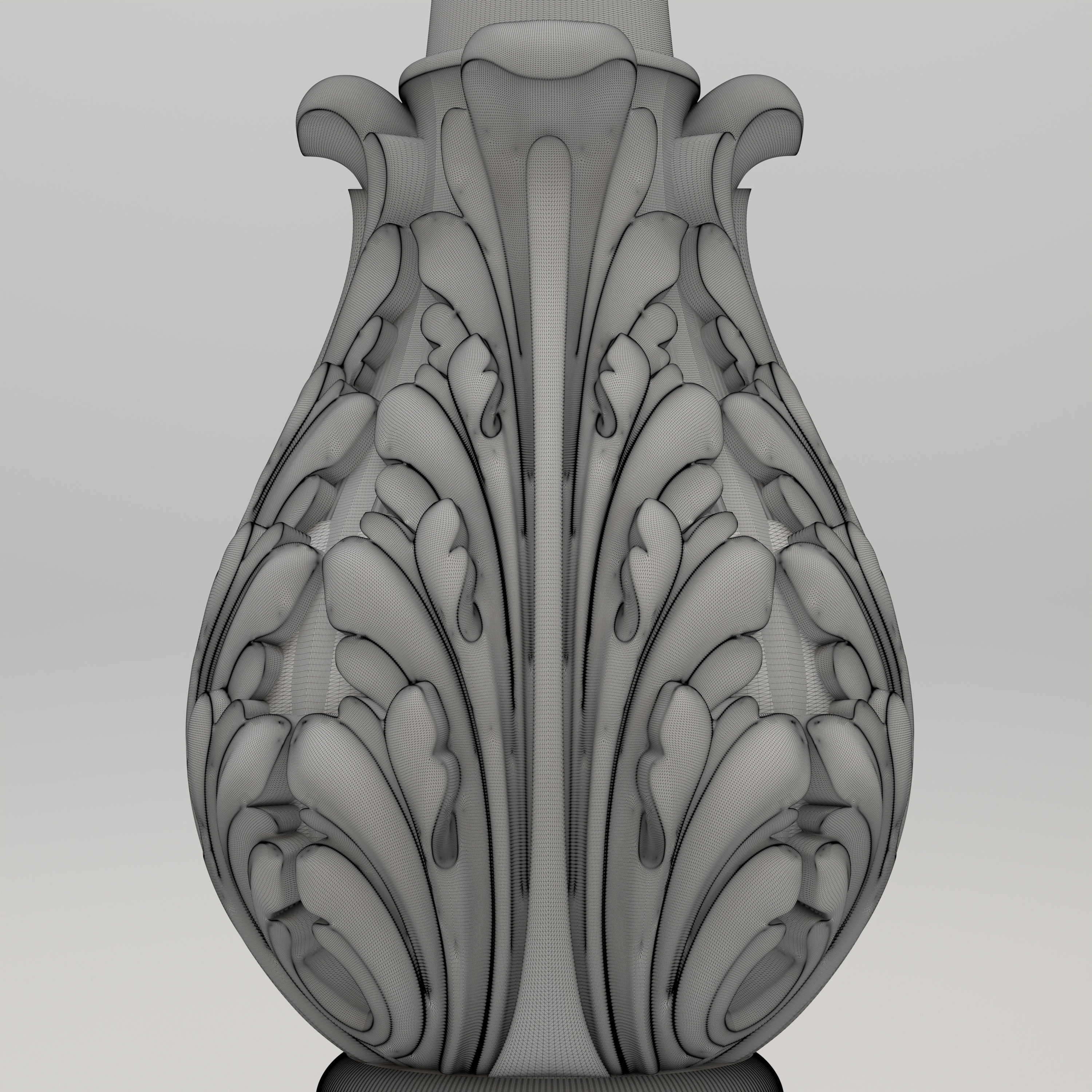 Carved Column 3D model_6