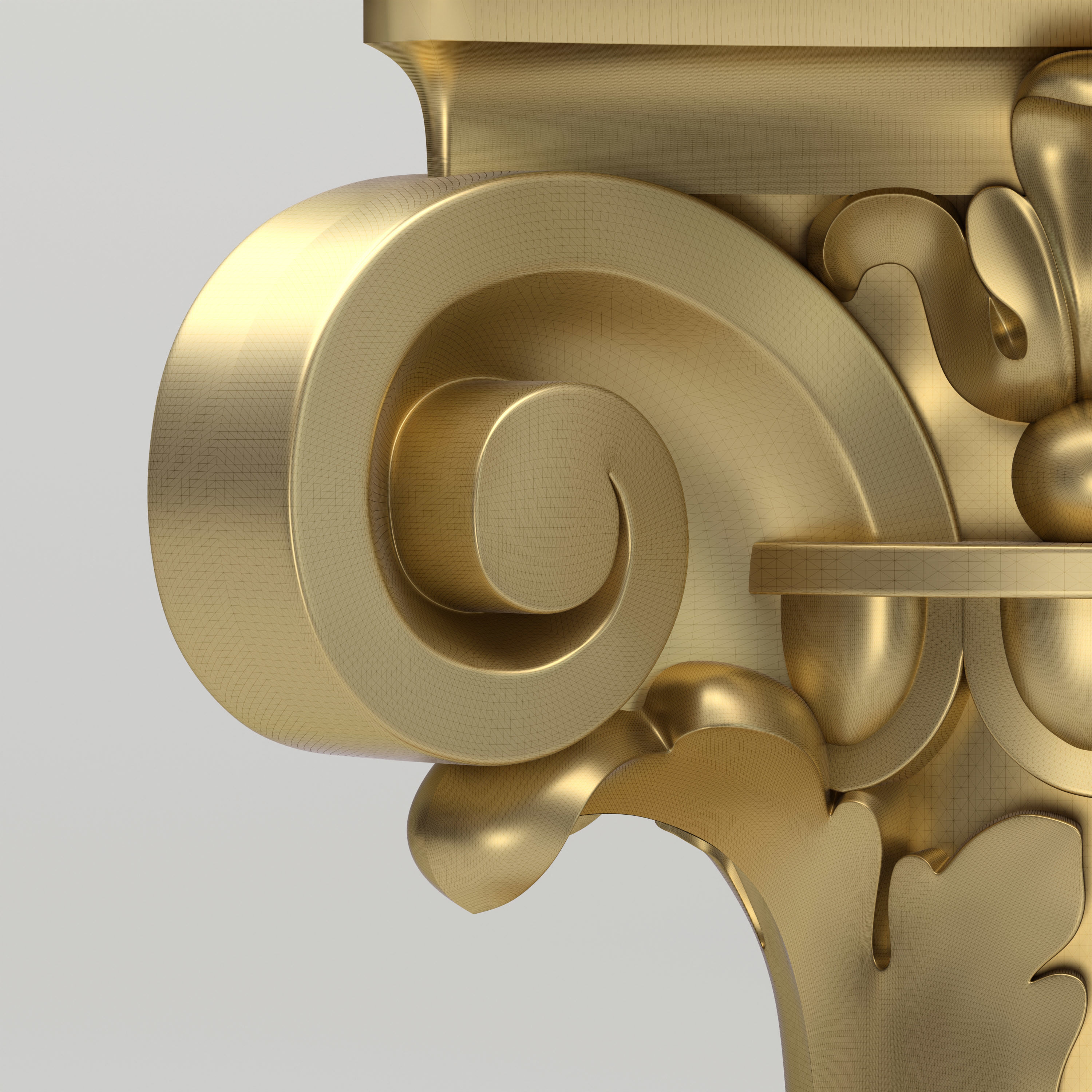 Carved Column 3D model_4