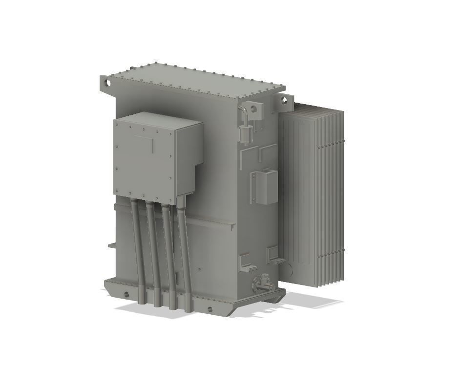 Model Railway Industrial Electrical Sub Station Transformers 3D print model_9