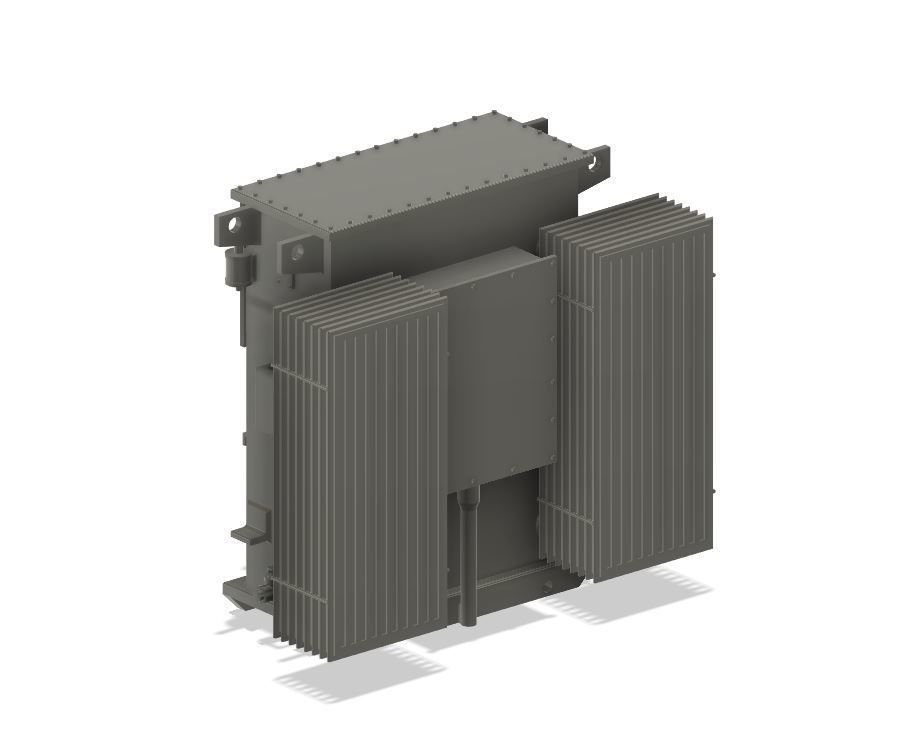 Model Railway Industrial Electrical Sub Station Transformers 3D print model_2