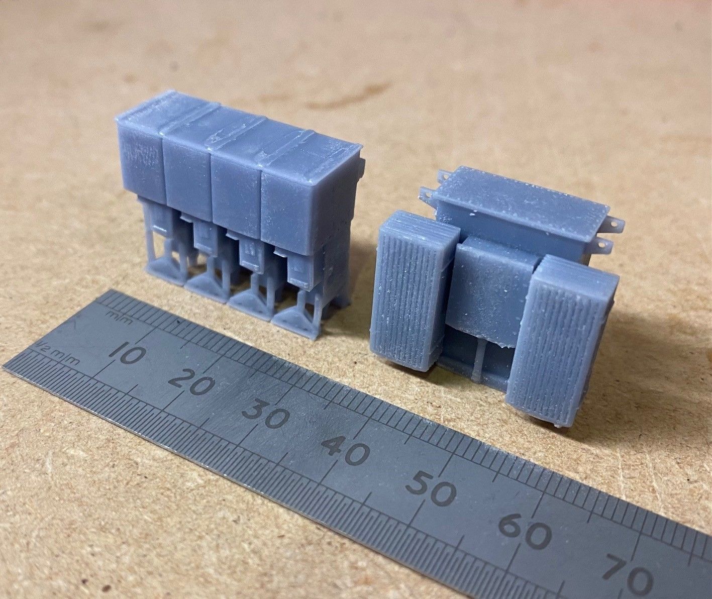 Model Railway Industrial Electrical Sub Station Transformers 3D print model_4