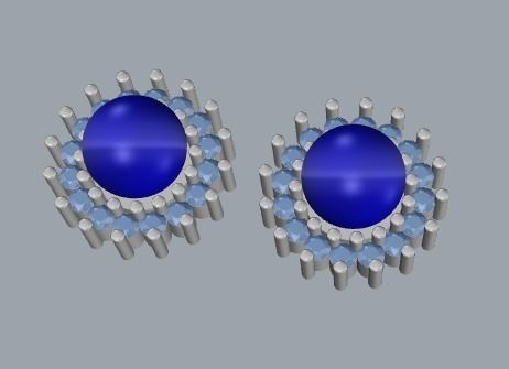 Combo Set Of Two Earrings 3D print model_8