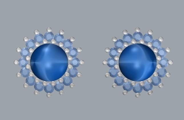 Combo Set Of Two Earrings 3D print model_10