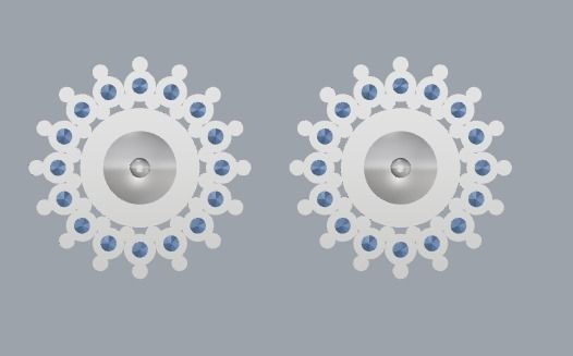 Combo Set Of Two Earrings 3D print model_4