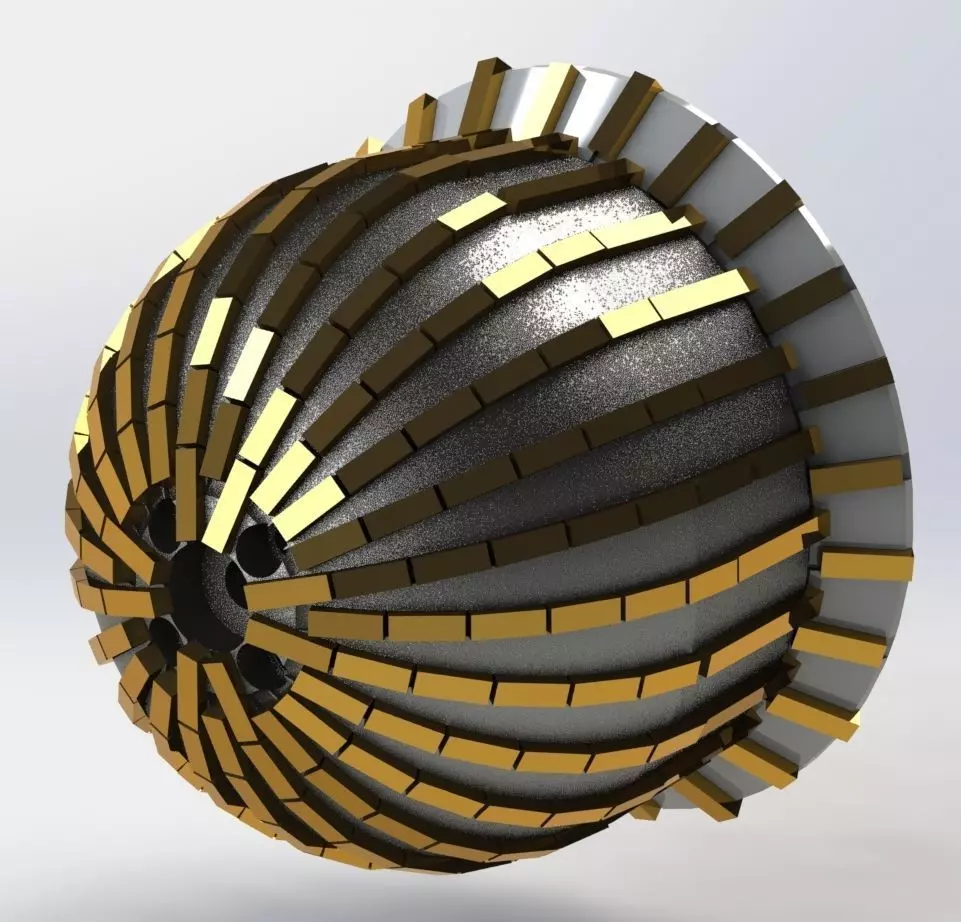 Antenna module housing during the study of Saturn rings Low-poly 3D model_0