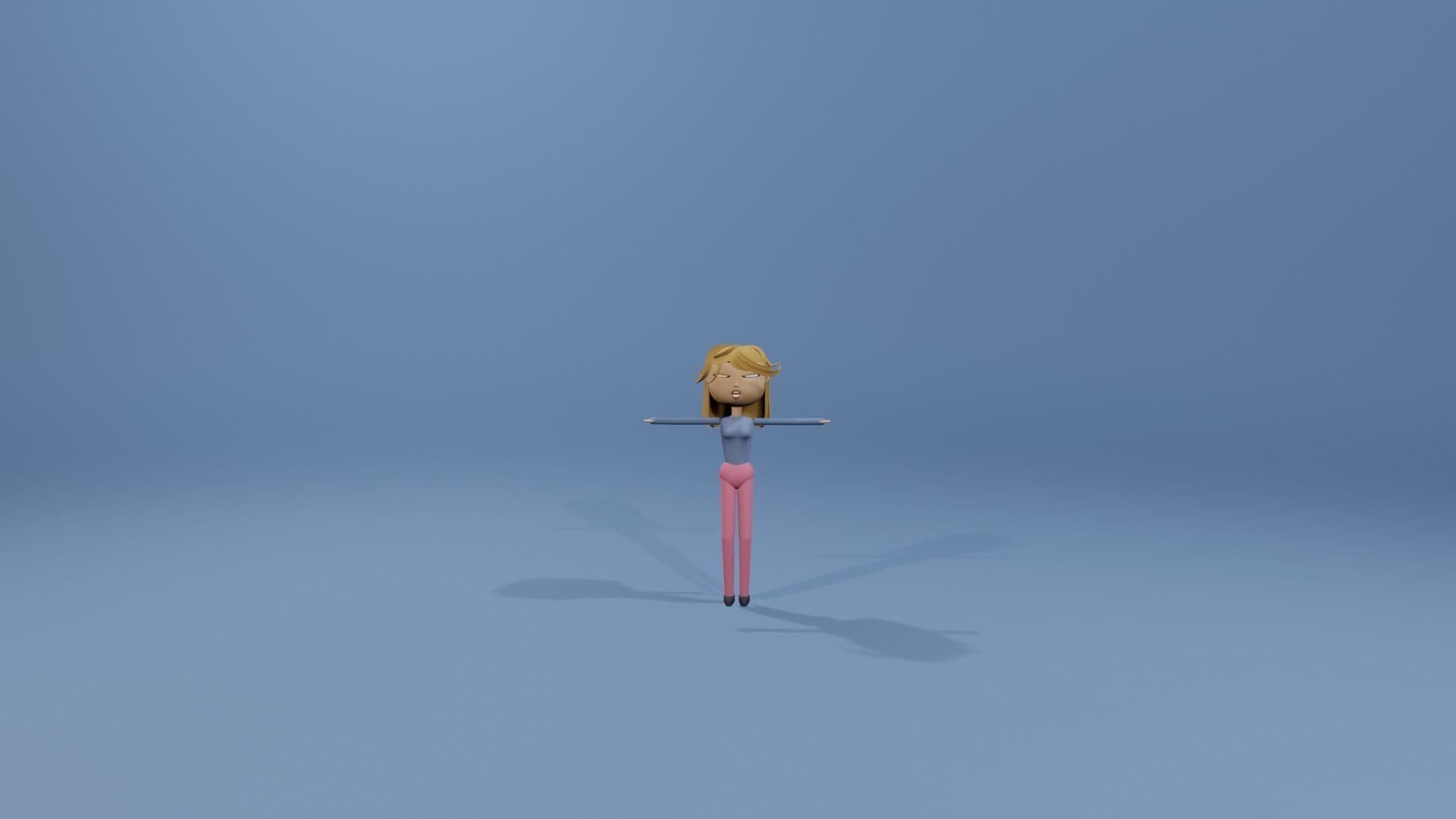 Cartoon style Blender characters Low-poly 3D model_20