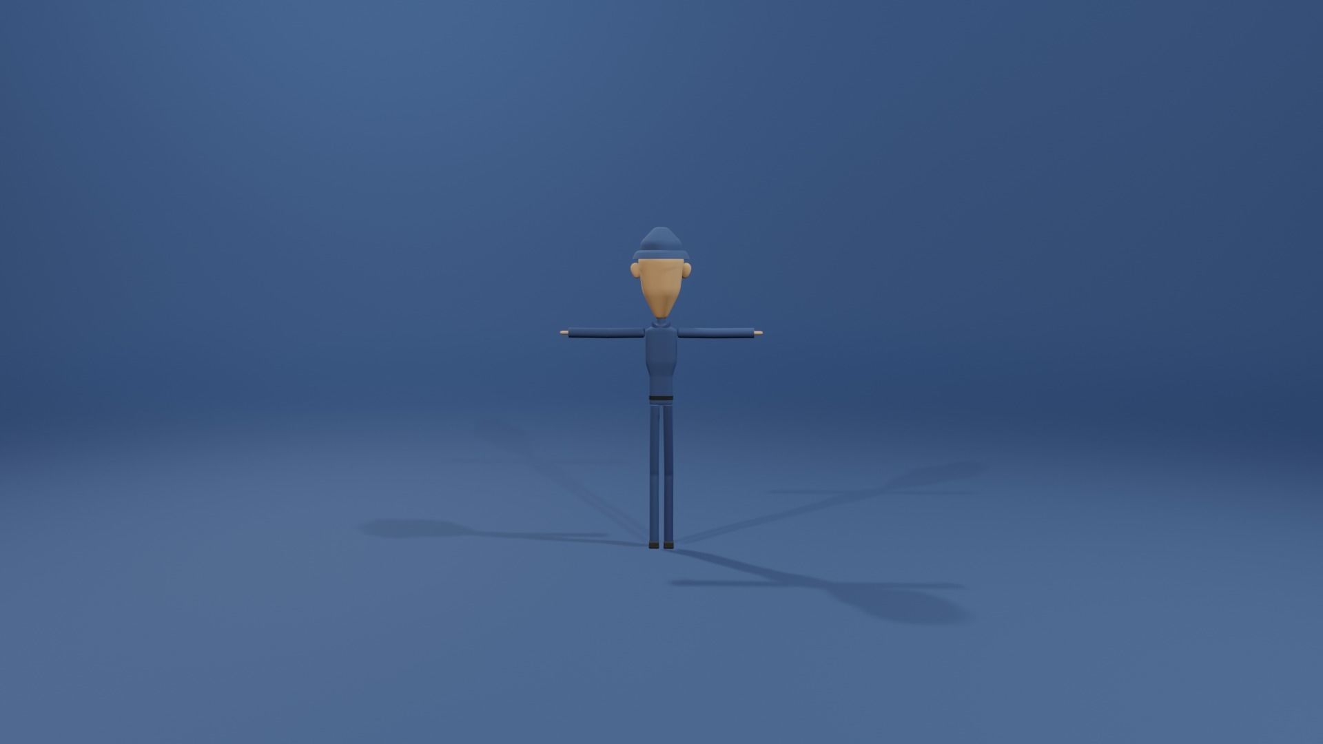 Cartoon style Blender characters Low-poly 3D model_17