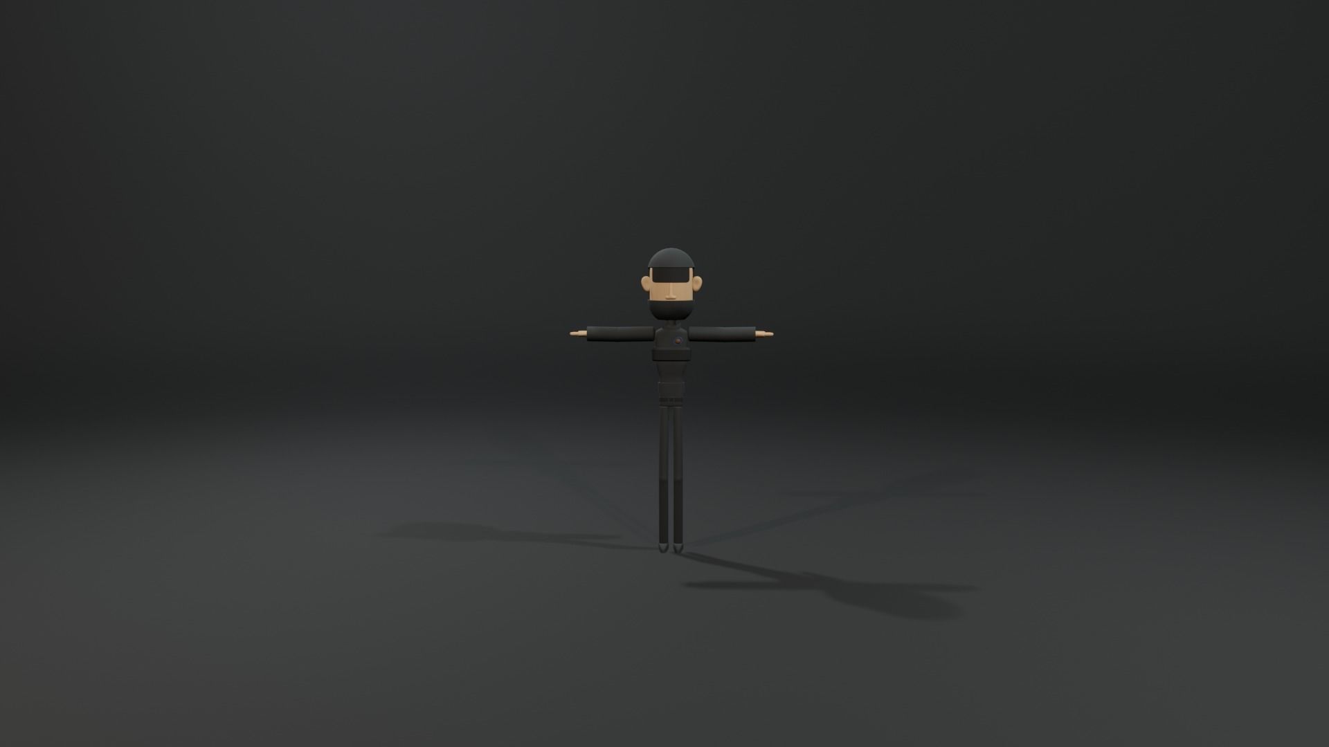 Cartoon style Blender characters Low-poly 3D model_8