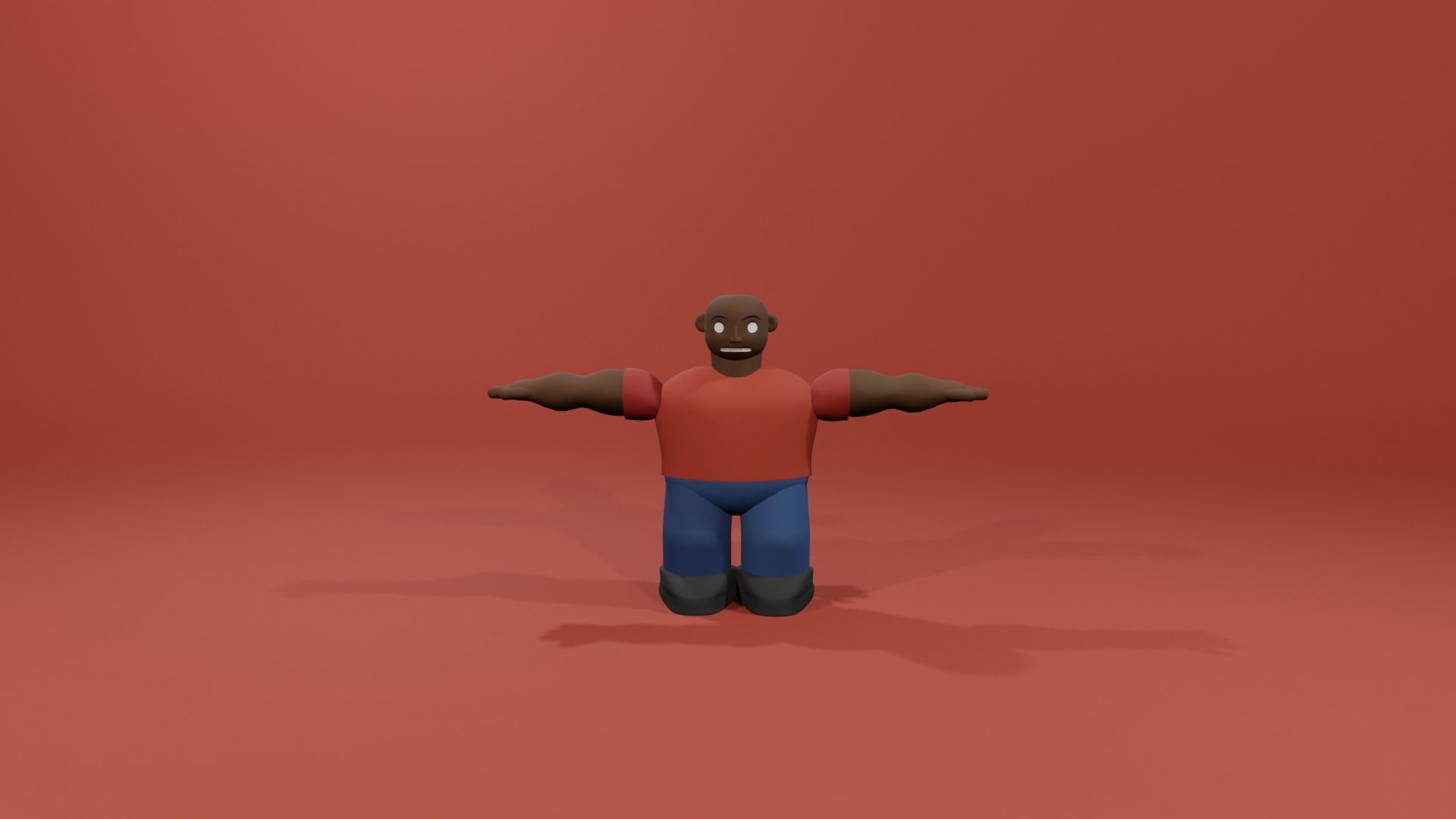 Cartoon style Blender characters Low-poly 3D model_6