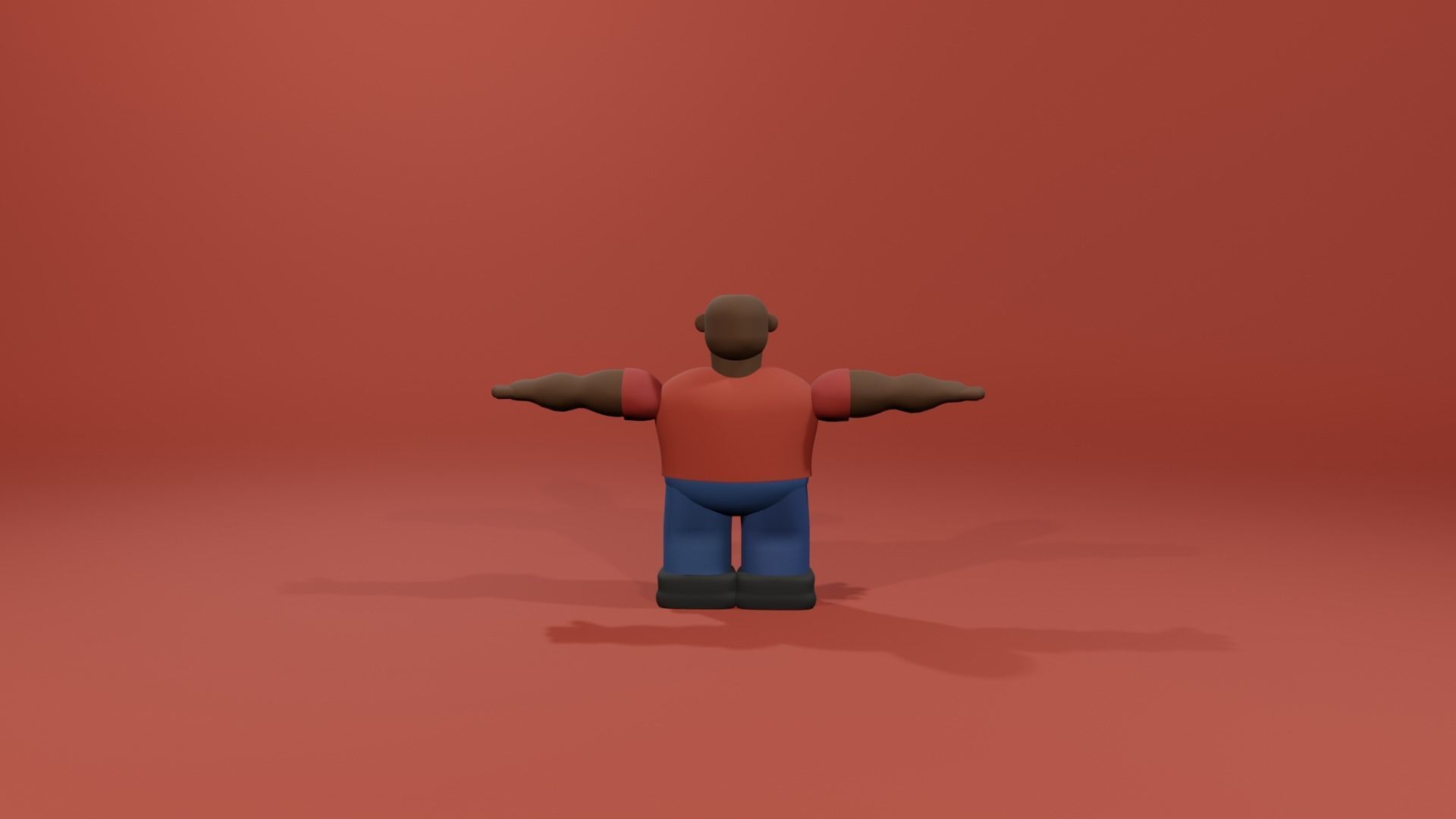 Cartoon style Blender characters Low-poly 3D model_7