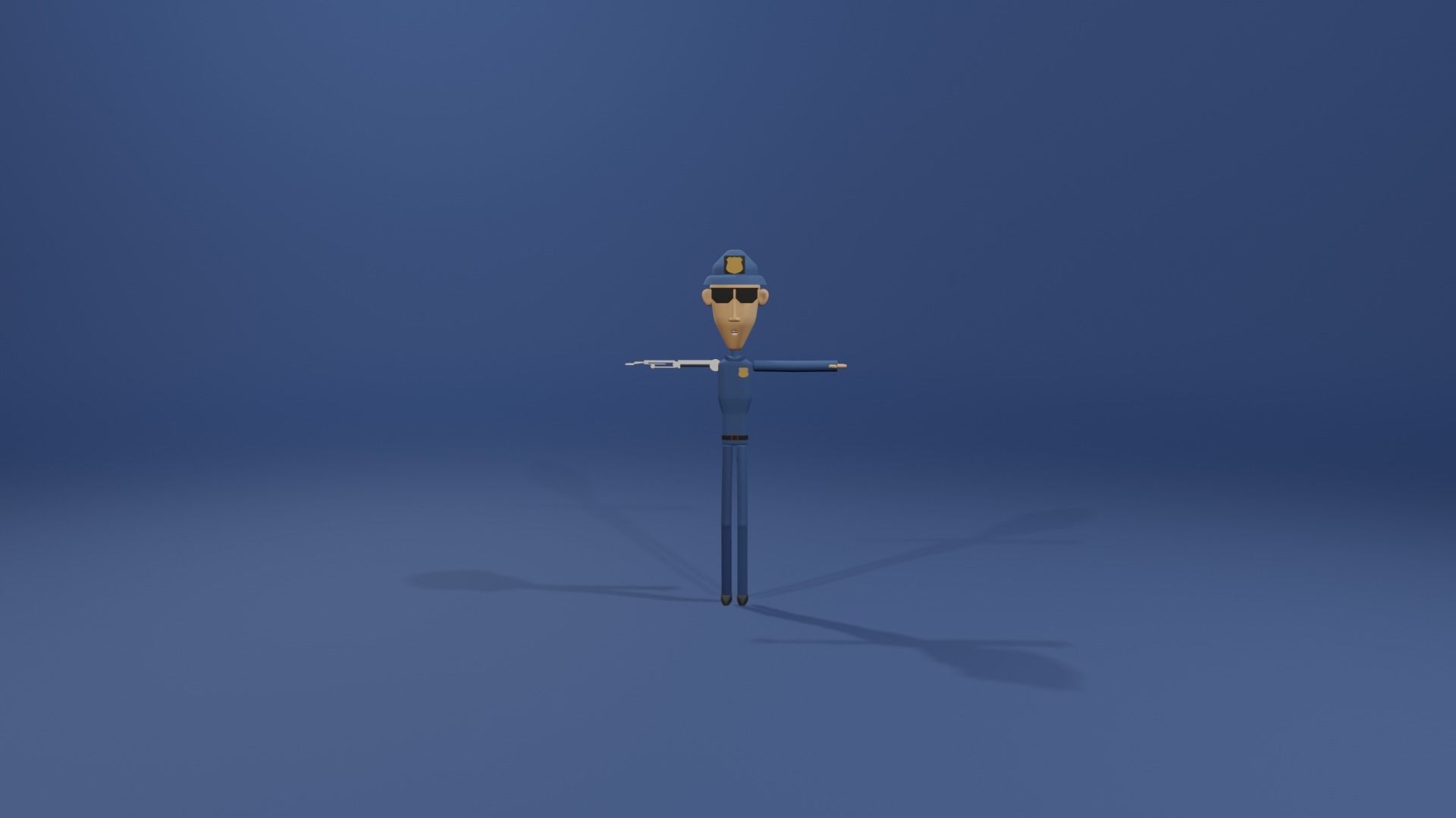 Cartoon style Blender characters Low-poly 3D model_24