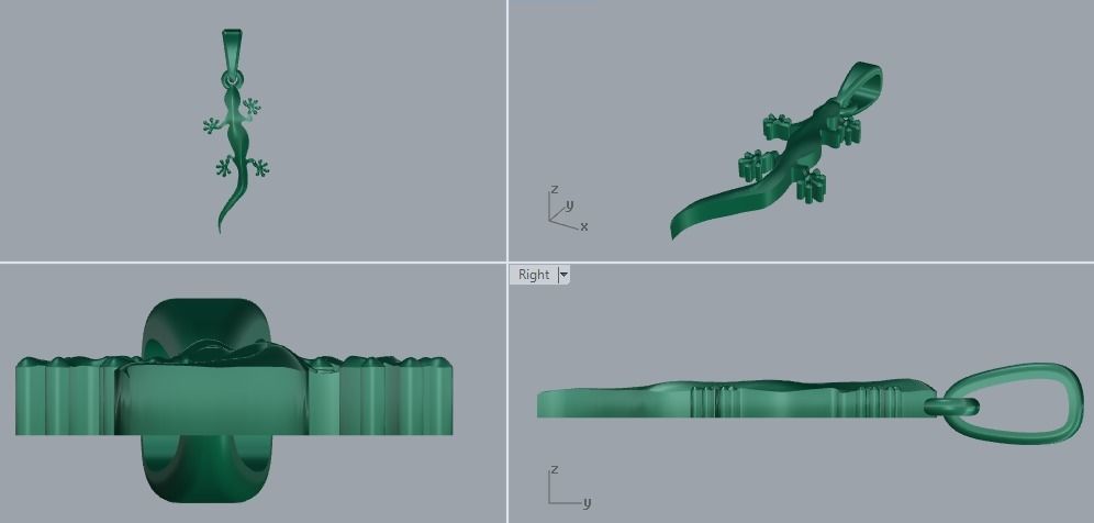 Combo Set Of Three Pendants Digital Cad Files 3D print model 3D print model_36