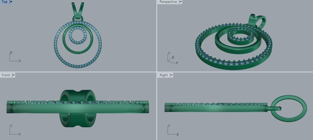 Combo Set Of Three Pendants Digital Cad Files 3D print model 3D print model_31